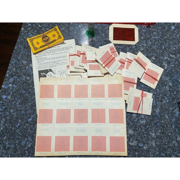 Vintage $20,000 Pyramid Game New Fifth Edition Milton Bradley Some Unused - Picture 5 of 6